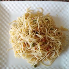 A picture of Vegetable spaghetti #themechallenge.