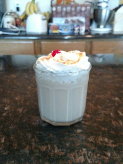 A picture of Banana wafer milkshake.