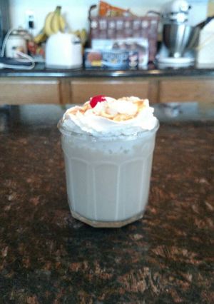 A picture of Banana wafer milkshake.