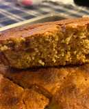 Queque de plátano, avena y yoghurt
