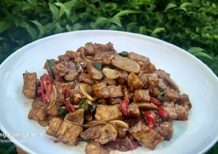 Langkah memasak Tempe baso saus tiram yang praktis