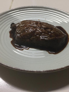 A picture of Strip Loin with Gyoza Sauce.