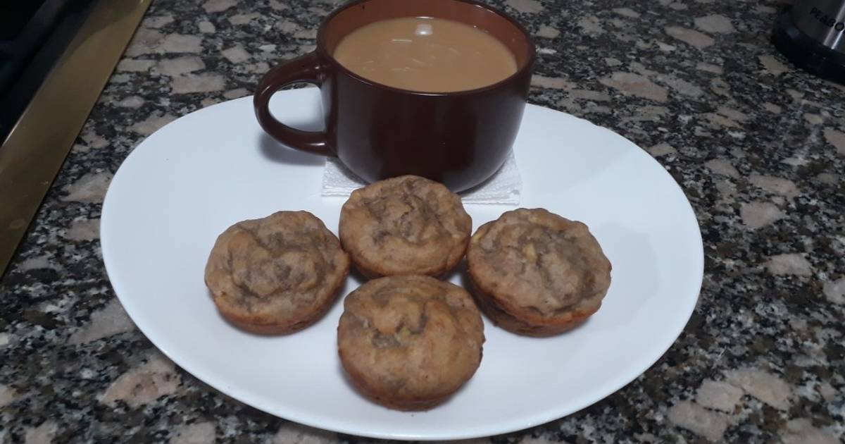 Muffins veganos de banana sin gluten y sin azúcar Receta de Dario Ivani Cookpad