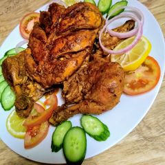 A picture of Quick Steam chicken chargha.