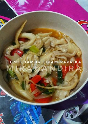 Foto resep Tumis jamur tiram paprika tanpa MSG