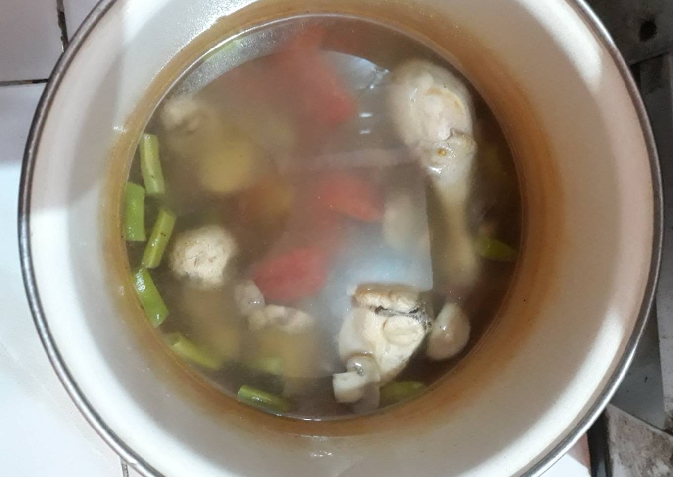 Sup jahe ayam jamur