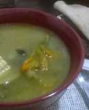 Sopa de flor de calabaza y chile poblano (olla de cocción lenta CrockPot-SlowCooker)