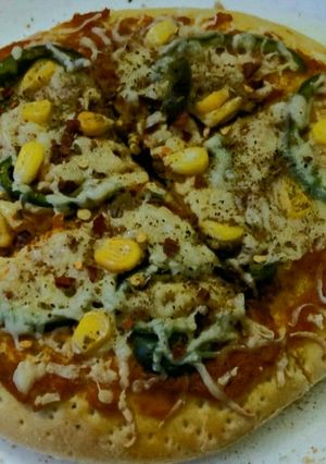 A picture of Simple and quick pizza.