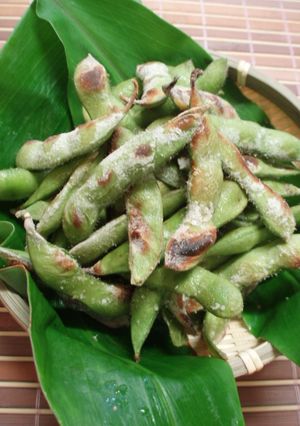 A picture of Grilled Edamame.