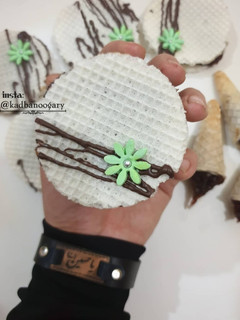 عکسی از دستور حلوا خرمای ویفری