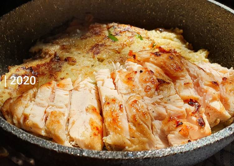 Roasted Chicken & Grated Potato #lowfat 🇺🇲