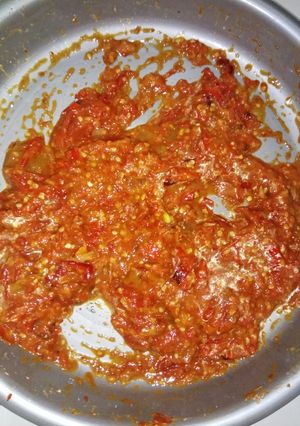 Foto resep Sambel pecel lele ala dechan