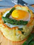 Egg Nests with Asparagus Dippers