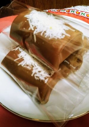 Foto resep Dadar Gulung Coklat Isi Pisang