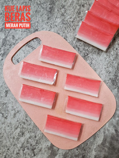 Foto resep 197. Kue Lapis Beras Merah Putih