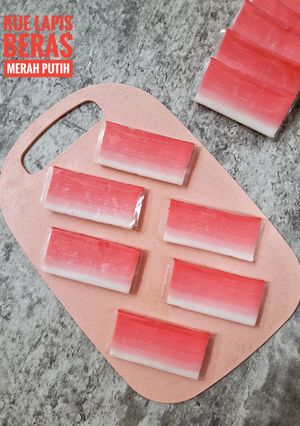Foto resep 197. Kue Lapis Beras Merah Putih