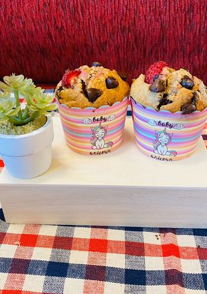 รูปของ มัฟฟินสตอเบอรี่ช็อคโกแลตชิพ🍓