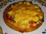A picture of pita pizza