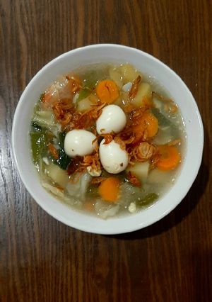 Foto resep Sop bening telor puyuh