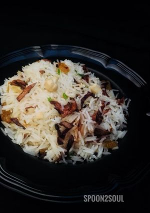 A picture of Malabar Nei Choru/Ghee rice.