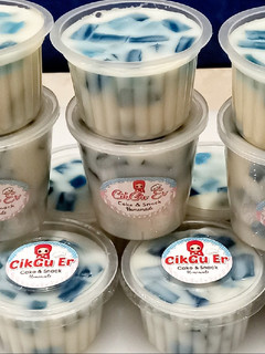 Foto resep Puding susu bunga telang