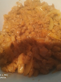 Una foto de Picadillo de chorizo con cebolla