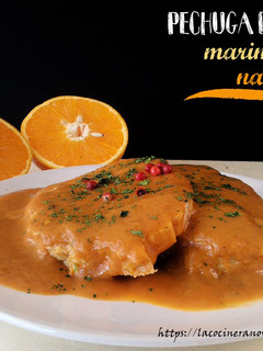 Una foto de Pechuga de pavo marinada en naranja