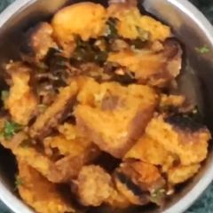 A picture of Tasty and healthy bread upma.