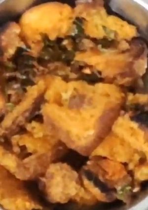 A picture of Tasty and healthy bread upma.