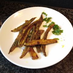 A picture of Karela fingers.