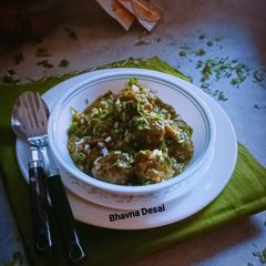 A picture of ગ્રીન મંચુરિયન.(Green Manchurian recipe in Gujarati).
