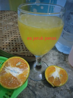Foto resep Es jeruk peras