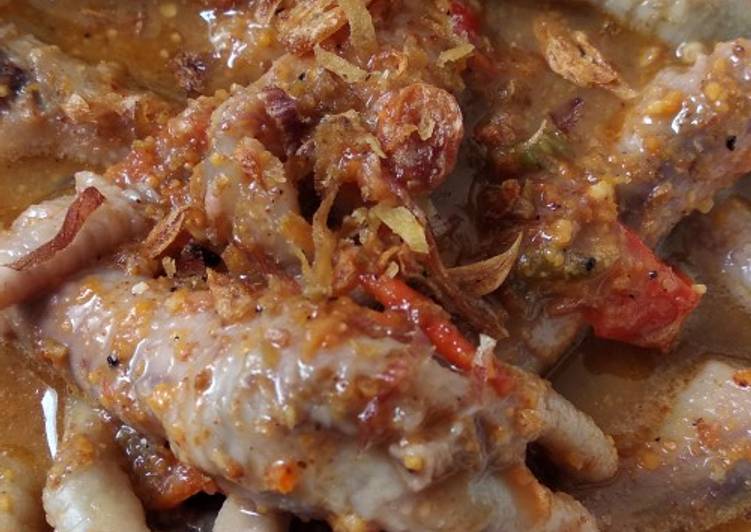 (7)Ceker kuah kacang