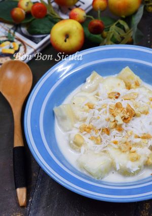 Hình của món Khoai Mì Nấu Cốt Dừa.