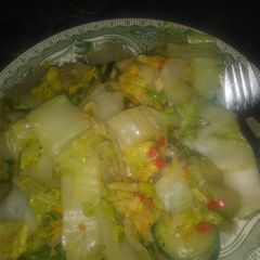 A picture of Lady A's Bok Choy Special.