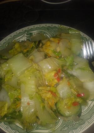 A picture of Lady A's Bok Choy Special.