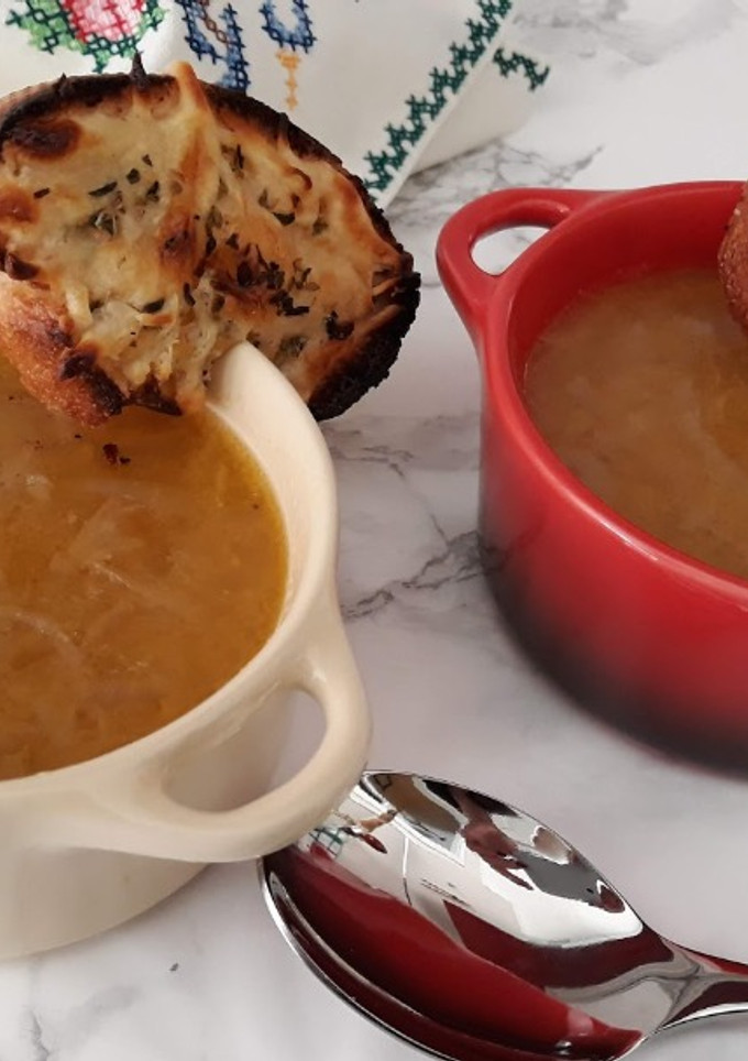 Una foto de Sopa de cebolla