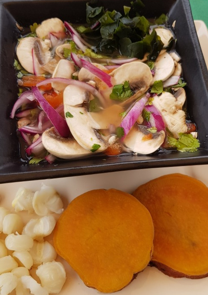 Una foto de Ceviche vegano