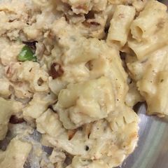 A picture of White sauce paasta.
