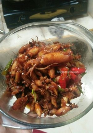 Foto resep Cumi Asin Pedes