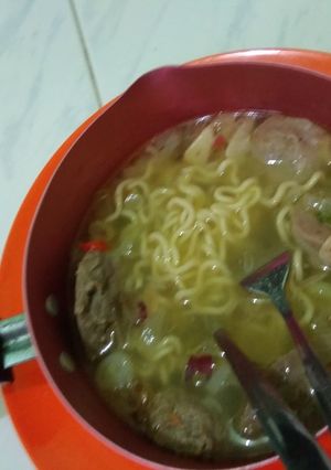 Foto resep Pentol mie kuah