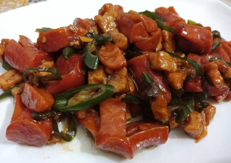 Bumbu mengolah Sosis tempe saus tiram #BikinRamadanBerkesan yang Bikin Ngiler