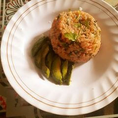 A picture of Fried rice with.