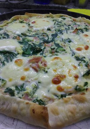 Una foto de Tarta de acelga, ricota y jamón
