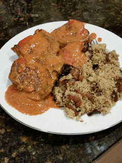 A picture of Brad's tandoori lamb chops.