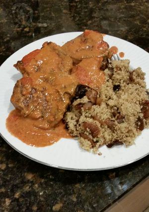 A picture of Brad's tandoori lamb chops.
