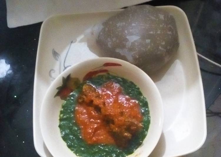 Recipe of Favorite Amala &amp; Ewedu soup