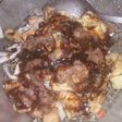 Telur tahu sambal kacang
