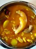 Judías blancas con morro y rabo de cerdo (en olla express)