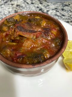 صورة لوصفة طاجن بامية باللحمة 😍😍😍